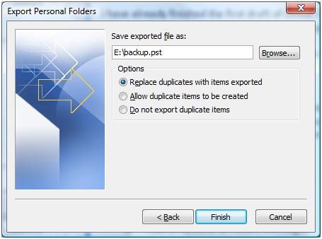 Export finish