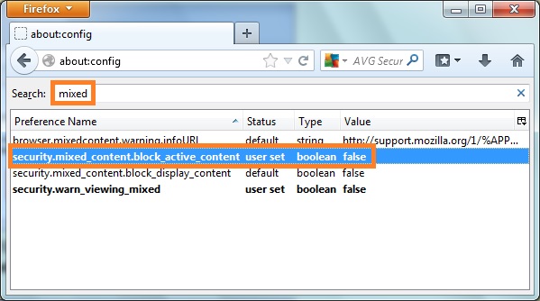 Firefox Update Setting